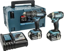 Makita DLX2131JX 18V Li-Ion Accu Klopboor-/schroefmachine (DHP482) & Slagschroevendraaier (DTD152) Combiset (2x 3.0Ah Accu) In Mbox