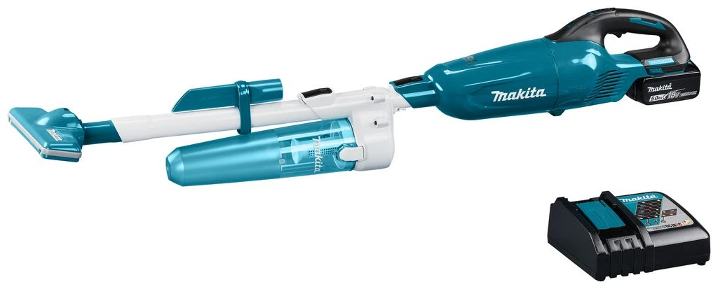 Makita DCL280FTC 18V Li-ion Accu Steelstofzuiger Set (1x 5,0 Ah) Met Cycloon Stofafscheider 1 Makita DCL280FTC 18V Li-ion Accu Steelstofzuiger Set (1x 5,0 Ah) Met Cycloon Stofafscheider