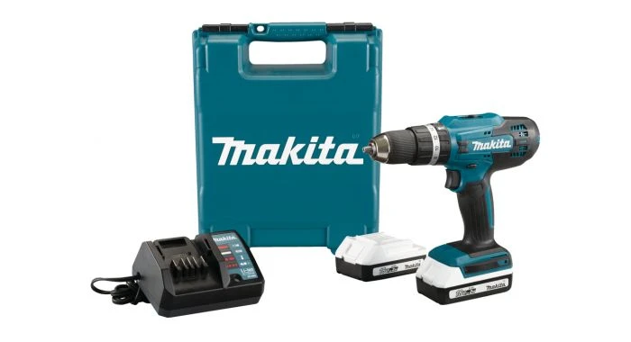 Makita HP488DWAE 18V Li-ion Accu Klopboor-/schroefmachine Set (2x 2.0Ah Accu) In Koffer 1 Makita HP488DWAE 18V Li-ion Accu Klopboor-/schroefmachine Set (2x 2.0Ah Accu) In Koffer