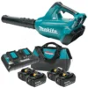 Makita DUB362PT4X 36V (2x 18V) Li-Ion Accu Bladblazer Set (4x 5.0Ah Accu) - 200 Km/h
