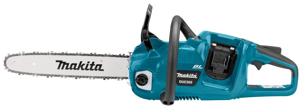 Makita DUC355PT2J 2x18V Li-Ion Accu Kettingzaag Set (2x 5,0Ah) Incl. Mbox - 35cm - Koolborstelloos 8 Makita DUC355PT2J 2x18V Li-Ion Accu Kettingzaag Set (2x 5,0Ah) Incl. Mbox - 35cm - Koolborstelloos - Afbeelding 8