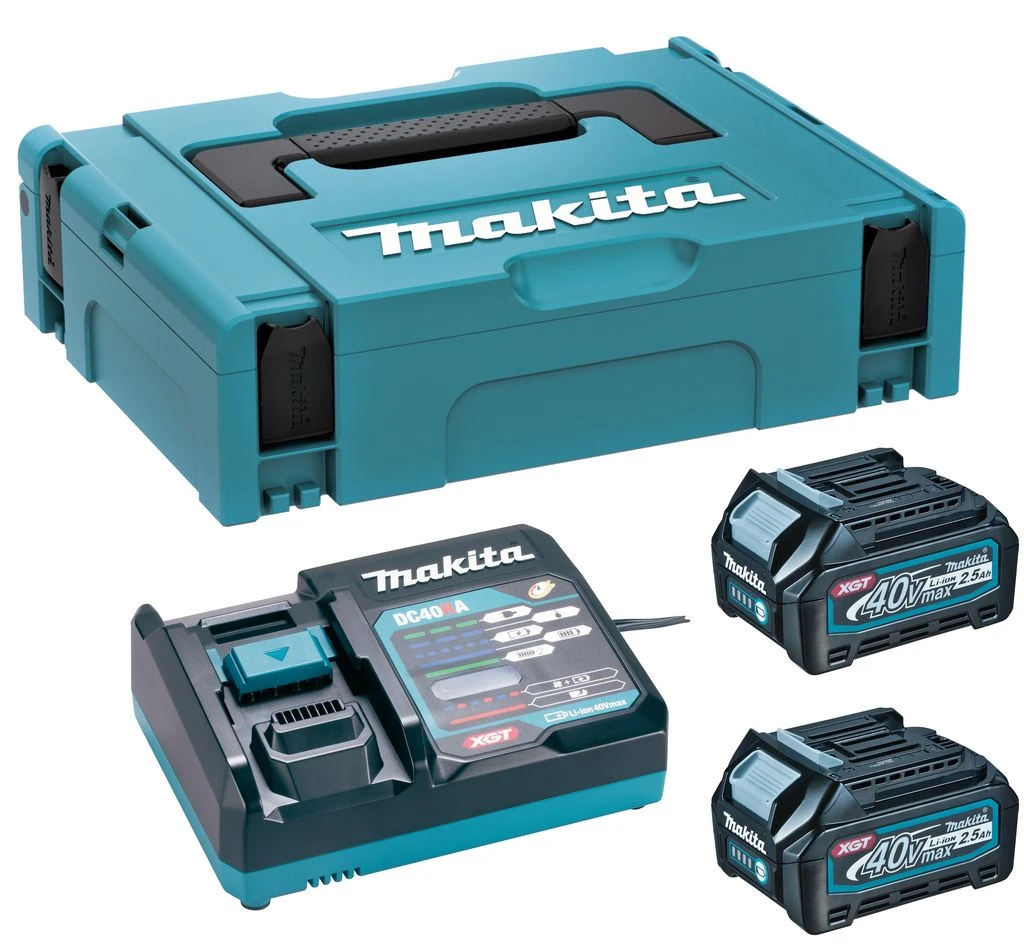 Makita 191J81-6 Startset 40V Max XGT DC40RA/2xBL4025 2 Makita 191J81-6 Startset 40V Max XGT DC40RA/2xBL4025 - Afbeelding 2