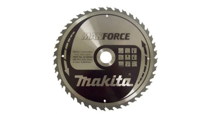 Makita B-08539 Cirkelzaagblad Hout - 270 X 30 X 40T - Hout 1 Makita B-08539 Cirkelzaagblad Hout - 270 X 30 X 40T - Hout