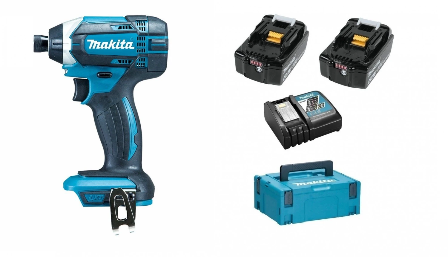 Makita DTD152RMJ 18V Li-Ion Accu Slagschroevendraaier Set (2x 4.0Ah Accu) In Mbox 1 Makita DTD152RMJ 18V Li-Ion Accu Slagschroevendraaier Set (2x 4.0Ah Accu) In Mbox