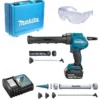 Makita DCG180RMX 18V Li-Ion Accu Lijm- En Kitspuit Set (1x 4.0Ah Accu) Incl. Kokerhouder- En Worsthouder In Koffer
