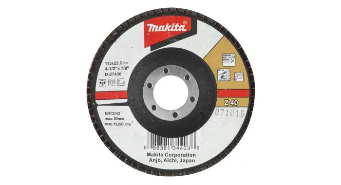 Makita D-27442 Lamellenschijf - Vlak - K60 - 22 X 115mm 1 Makita D-27442 Lamellenschijf - Vlak - K60 - 22 X 115mm