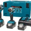 Makita DLX2180TJ1 18V Li-Ion Accu Klop-/schroefmachine (DHP484) & Slagschroevendraaier (DTD153) Combiset (3x 5,0Ah Accu) In Mbox - Koolborstelloos
