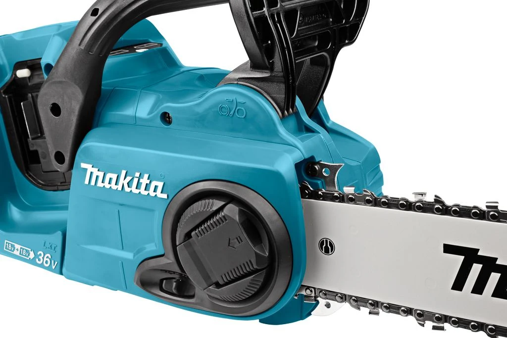 Makita DUC353PG4J 2x18V Li-Ion Accu Kettingzaag Set (4x 6,0Ah) Incl. Mbox - 35cm - Koolborstelloos 13 Makita DUC353PG4J 2x18V Li-Ion Accu Kettingzaag Set (4x 6,0Ah) Incl. Mbox - 35cm - Koolborstelloos - Afbeelding 13