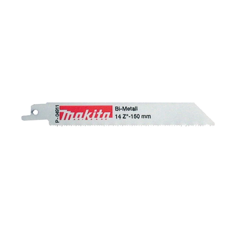 Makita P-04911 Reciprozaagblad - 150 X 1,8mm - RVS/Metaal (5st) 1 Makita P-04911 Reciprozaagblad - 150 X 1,8mm - RVS/Metaal (5st)