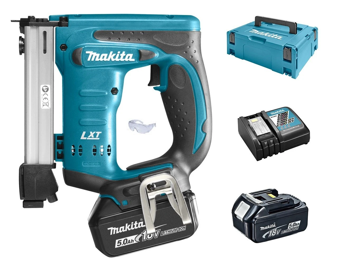 Makita DST221RTJ 18V Li-Ion Accu Nietmachine Set (2x 5.0Ah Accu) In Mbox - 10-22mm 1 Makita DST221RTJ 18V Li-Ion Accu Nietmachine Set (2x 5.0Ah Accu) In Mbox - 10-22mm