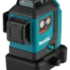 Makita SK700DX 12V Max Li-Ion Accu Kruislijnlaser Set (1x2.0Ah) In Tas - Zelfnivellerend - Rood 3x360°- 25m