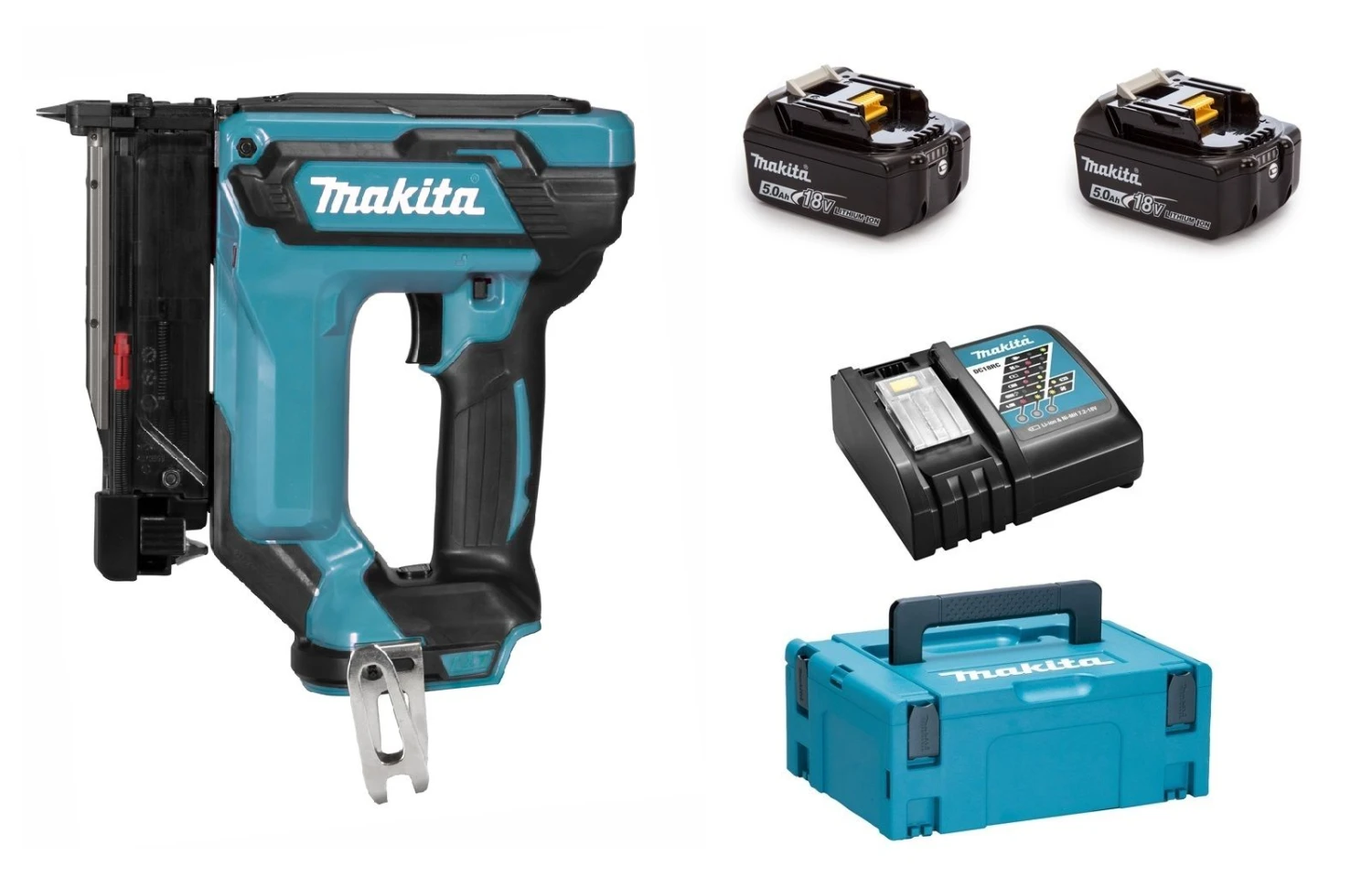 Makita DPT353RTJ 18V Li-Ion Accu Pintacker Set (2x 5,0Ah Accu) In Mbox 1 Makita DPT353RTJ 18V Li-Ion Accu Pintacker Set (2x 5,0Ah Accu) In Mbox