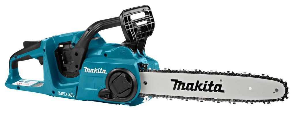 Makita DUC353PG4J 2x18V Li-Ion Accu Kettingzaag Set (4x 6,0Ah) Incl. Mbox - 35cm - Koolborstelloos 4 Makita DUC353PG4J 2x18V Li-Ion Accu Kettingzaag Set (4x 6,0Ah) Incl. Mbox - 35cm - Koolborstelloos - Afbeelding 4