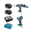 Makita DLX2174TX1 18V Li-Ion Accu Klopboor-/schroefmachine (DHP481) & Slagschroevendraaier (DTD153) Combiset (2x 5.0Ah Accu) In Mbox - Koolborstelloos