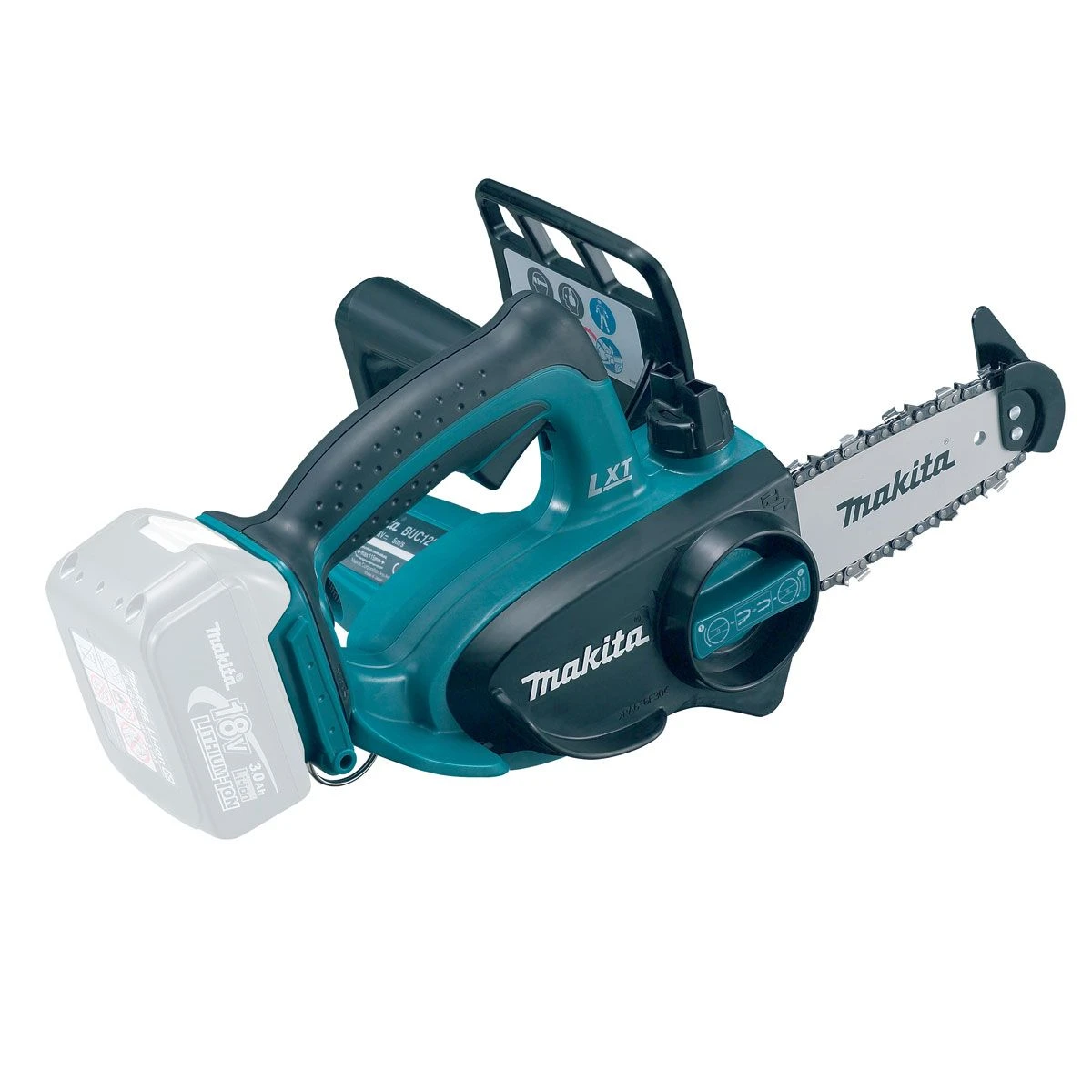 Makita DUC122RTE 18V Li-Ion Accu Kettingzaag Set (2x 5.0Ah Accu) In Koffer - 115mm 2 Makita DUC122RTE 18V Li-Ion Accu Kettingzaag Set (2x 5.0Ah Accu) In Koffer - 115mm - Afbeelding 2