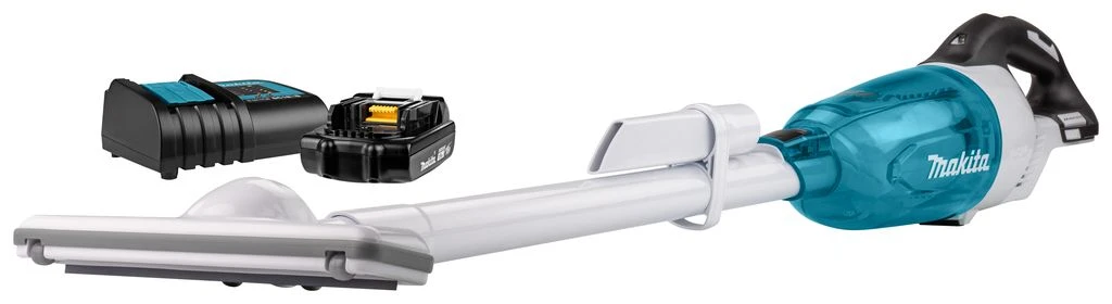 Makita DCL281SYWX 18 V Li-ion Accu Steelstofzuiger Set (1.5Ah) - Wit - Koolborstelloos 1 Makita DCL281SYWX 18 V Li-ion Accu Steelstofzuiger Set (1.5Ah) - Wit - Koolborstelloos