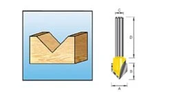 Makita D-09597 V-groeffrees - 90° - 6mm