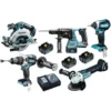 Makita DLX5023TJ 18V Li-Ion Accu 5 Delige Combiset (3x 5,0Ah Accu) In Mbox