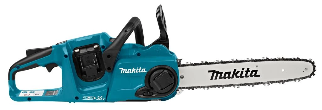 Makita DUC353PG4J 2x18V Li-Ion Accu Kettingzaag Set (4x 6,0Ah) Incl. Mbox - 35cm - Koolborstelloos 3 Makita DUC353PG4J 2x18V Li-Ion Accu Kettingzaag Set (4x 6,0Ah) Incl. Mbox - 35cm - Koolborstelloos - Afbeelding 3