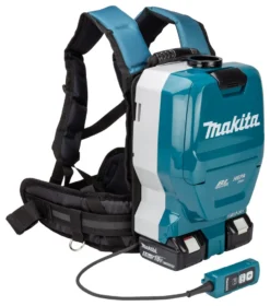 Makita DVC261TX11 2x18V Li-Ion Accu Rugstofzuiger Set (2x 5,0Ah) Incl. Accessoires - 120m³/uur - Koolborstelloos -Makita 5a416b125008495bac935ab7101f5ba8