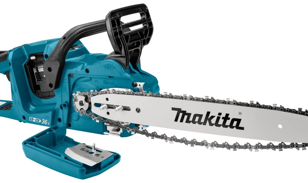 Makita DUC355PT2J 2x18V Li-Ion Accu Kettingzaag Set (2x 5,0Ah) Incl. Mbox - 35cm - Koolborstelloos 19 Makita DUC355PT2J 2x18V Li-Ion Accu Kettingzaag Set (2x 5,0Ah) Incl. Mbox - 35cm - Koolborstelloos - Afbeelding 19