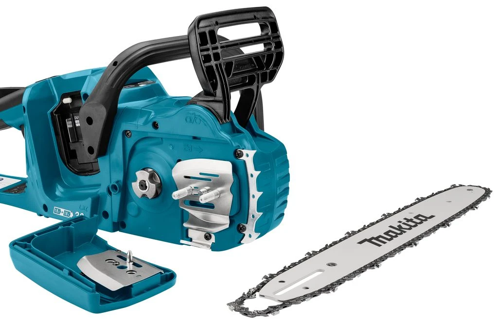 Makita DUC355PT2J 2x18V Li-Ion Accu Kettingzaag Set (2x 5,0Ah) Incl. Mbox - 35cm - Koolborstelloos 18 Makita DUC355PT2J 2x18V Li-Ion Accu Kettingzaag Set (2x 5,0Ah) Incl. Mbox - 35cm - Koolborstelloos - Afbeelding 18