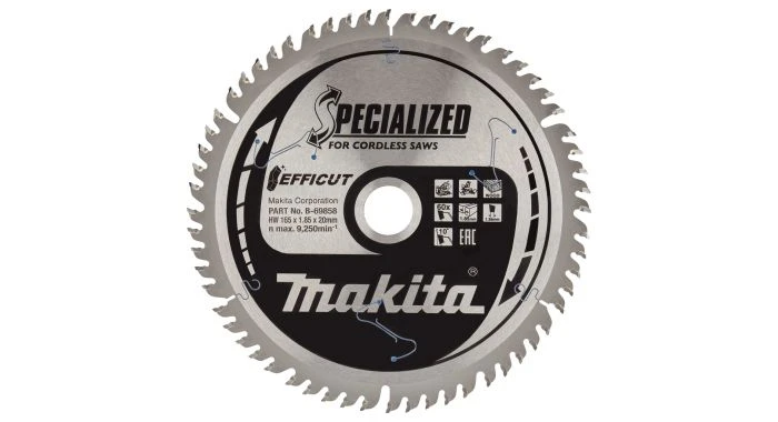 Makita B-69858 Afkortzaagblad Hout - 165x20x1,85mm 60T 1 Makita B-69858 Afkortzaagblad Hout - 165x20x1,85mm 60T