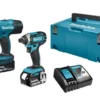 Makita 18V Li-Ion Accu Klopboor-/schroefmachine (DHP453) & Slagschroevendraaier (DTD152) Combiset (2x 5.0Ah Accu) In Mbox