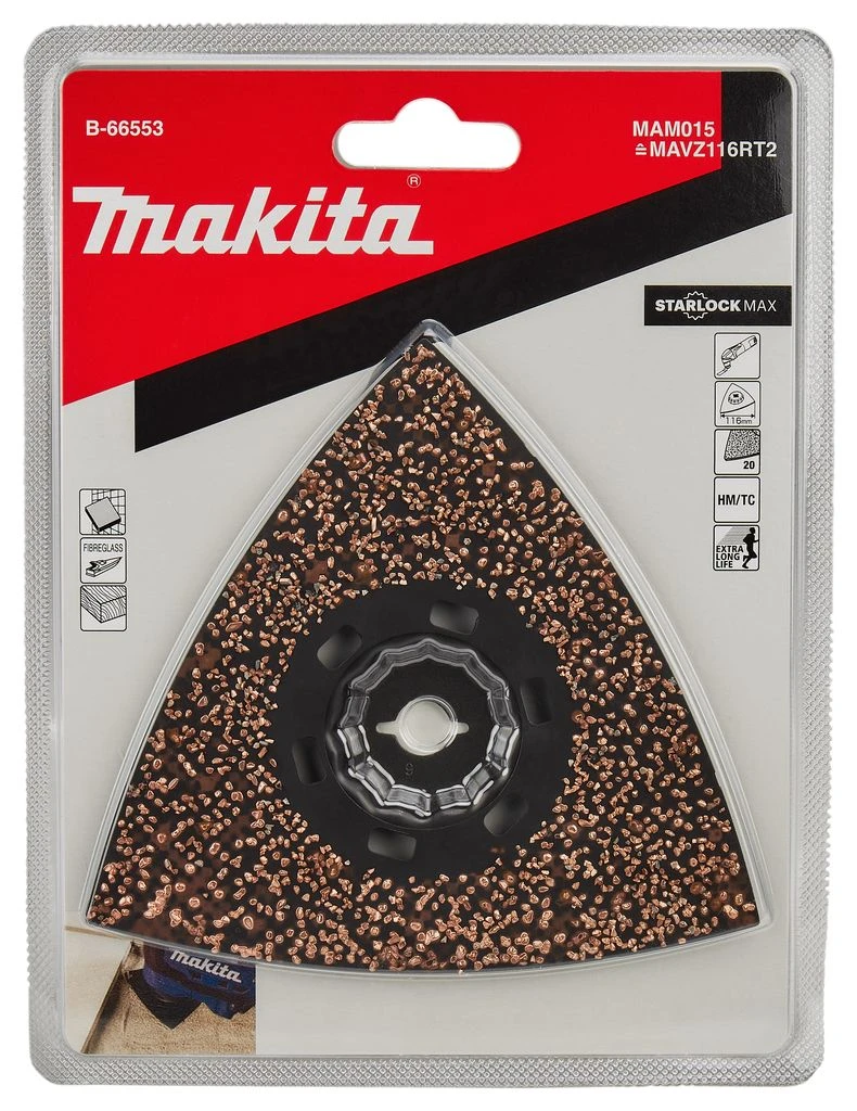 Makita B-66553 MAM015 Schuurzool HM - 116mm - K20 4 Makita B-66553 MAM015 Schuurzool HM - 116mm - K20 - Afbeelding 4