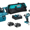 Makita DLX3154TX1 18V Li-ion Accu 3-delige Combiset (2x 5.0Ah Accu) In Tas