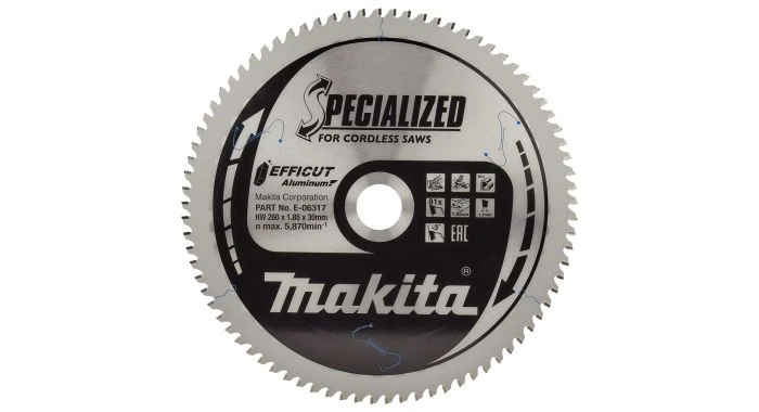 Makita E-06317 Afkortzaagblad Aluminium 1 Makita E-06317 Afkortzaagblad Aluminium