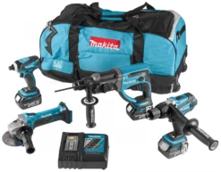 Makita DLX4017 18V Li-Ion Accu 4 Delige Combiset (3x 3.0Ah Accu) In Tas