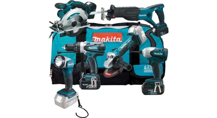 Makita DLX6011 18V Li-Ion Accu 6-delige Combiset (3x 3.0Ah Accu) In Tas 1 Makita DLX6011 18V Li-Ion Accu 6-delige Combiset (3x 3.0Ah Accu) In Tas