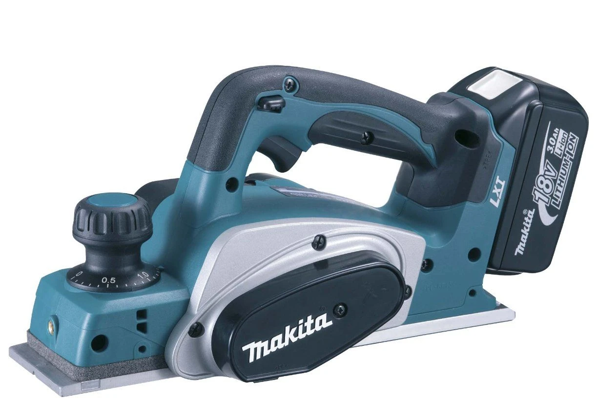Makita DKP180RMJ 18V Li-Ion Accu Schaafmachine Set (2x 4.0Ah Accu) In Mbox - 82mm - 2mm 1 Makita DKP180RMJ 18V Li-Ion Accu Schaafmachine Set (2x 4.0Ah Accu) In Mbox - 82mm - 2mm