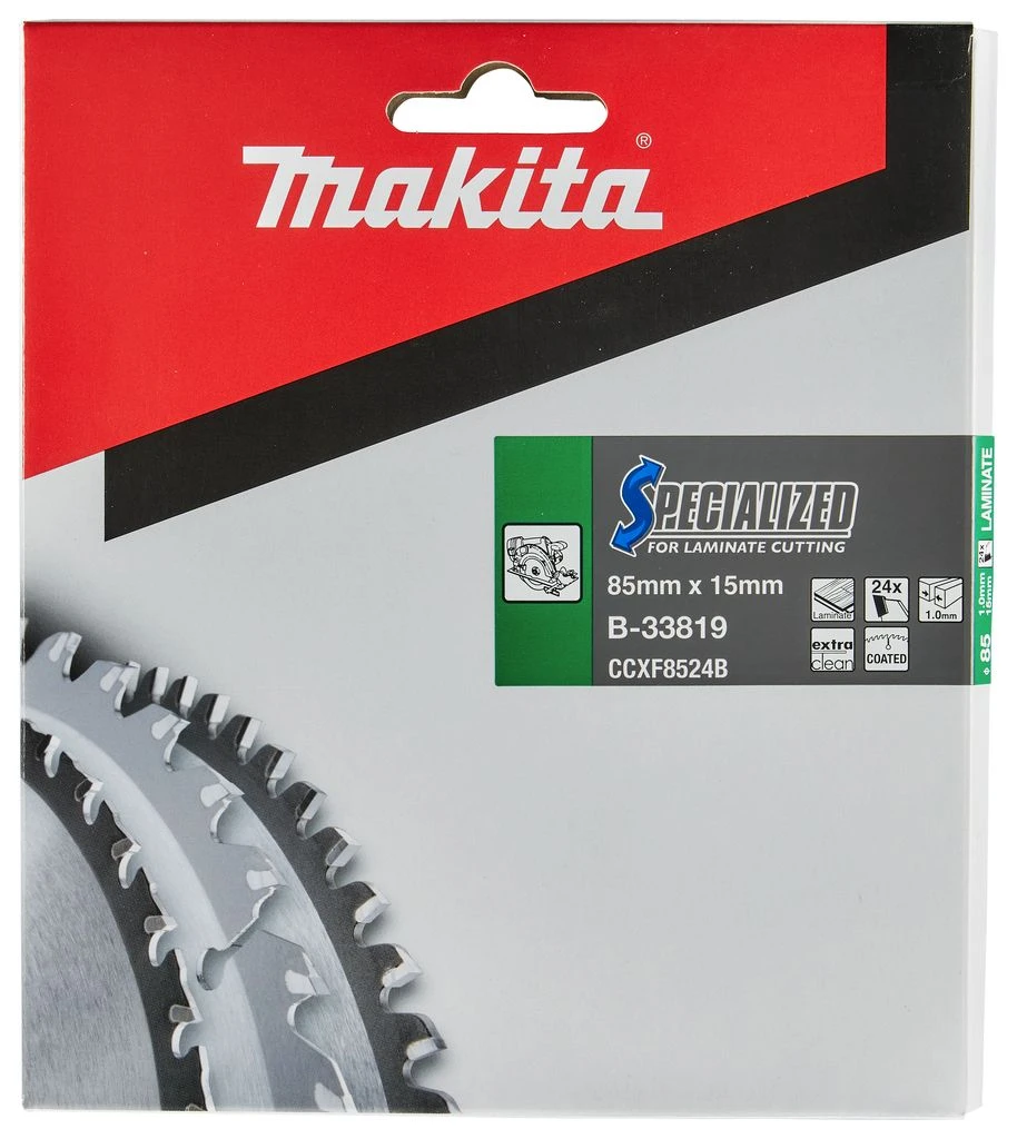 Makita B-33819 Cirkelzaagblad Laminaat - 85 X 15 X 24T - Laminaat 4 Makita B-33819 Cirkelzaagblad Laminaat - 85 X 15 X 24T - Laminaat - Afbeelding 4