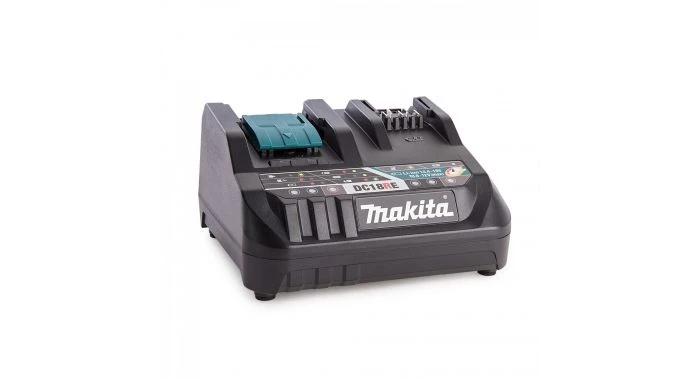 Makita DC18RE 10.8 - 14.4V - 18V Li-Ion Accu Oplader Met Actieve Koeling - 198720-9 1 Makita DC18RE 10.8 - 14.4V - 18V Li-Ion Accu Oplader Met Actieve Koeling - 198720-9
