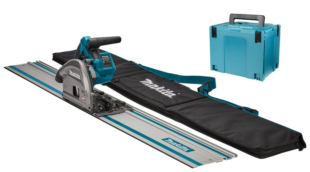 Makita SP001GZ04 XGT 40V Max Li-ion Accu Invalcirkelzaag Body In Mbox - Met Geleiderai 1500 Mm En AWS Zender In Tas 1 Makita SP001GZ04 XGT 40V Max Li-ion Accu Invalcirkelzaag Body In Mbox - Met Geleiderai 1500 Mm En AWS Zender In Tas