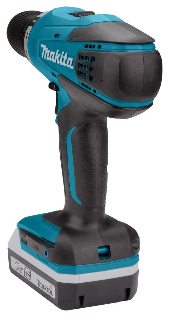 Makita HP457DWE 18V Li-Ion Accu Klopboor-/schroefmachine Set (2x 1.5Ah Accu) In Koffer 11 Makita HP457DWE 18V Li-Ion Accu Klopboor-/schroefmachine Set (2x 1.5Ah Accu) In Koffer - Afbeelding 11