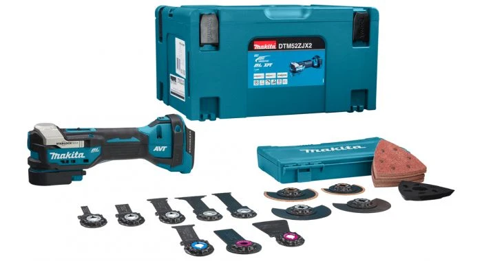 Makita DTM52ZJX2 18V Li-Ion Accu Multitool Body Incl. Accessoires In Mbox 1 Makita DTM52ZJX2 18V Li-Ion Accu Multitool Body Incl. Accessoires In Mbox