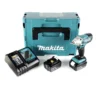 Makita DTW190RTJ 18V Li-Ion Accu Slagmoersleutel Set (2x 5.0Ah Accu) In Mbox - 190Nm - 1/2" - Koolborstelloos