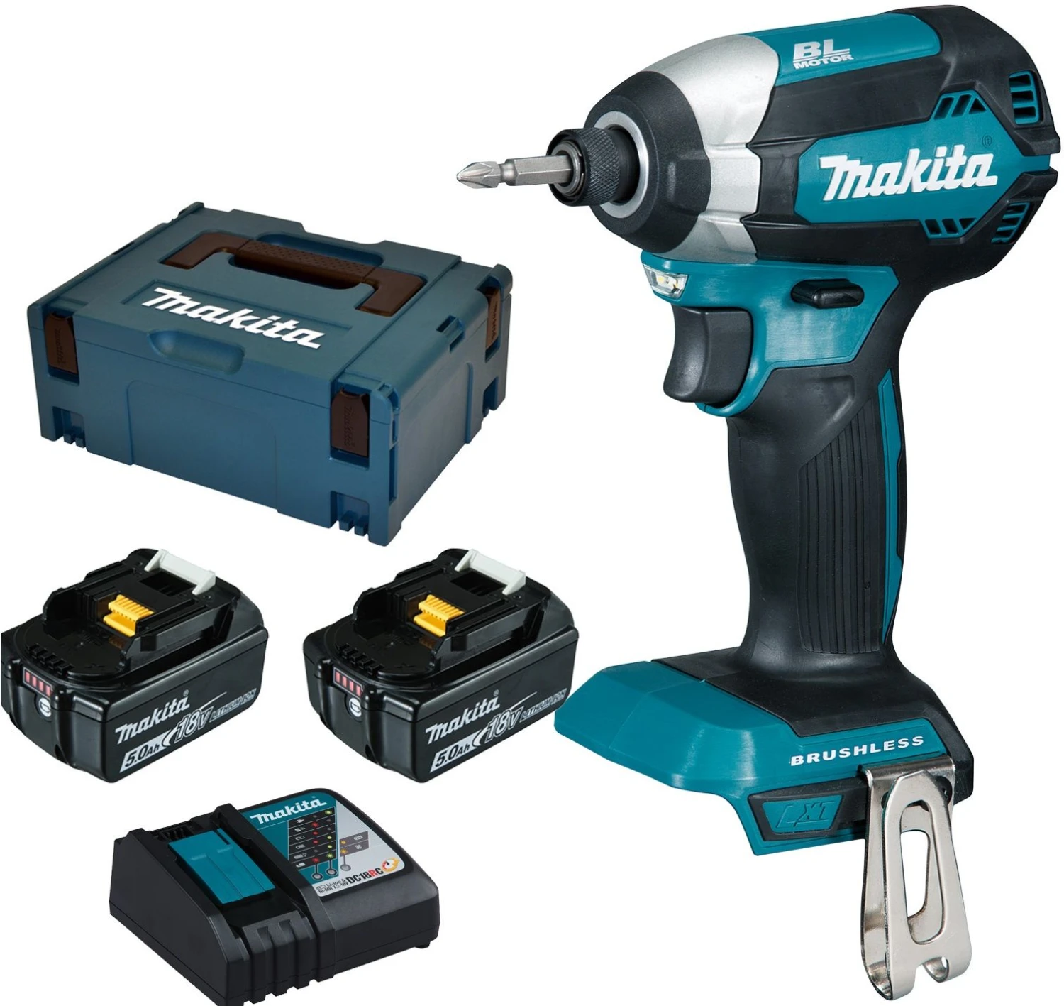 Makita DTD153RTJ 18V Li-Ion Accu Slagschroevendraaier Set (2x 5.0Ah Accu) In Mbox - Koolborstelloos 1 Makita DTD153RTJ 18V Li-Ion Accu Slagschroevendraaier Set (2x 5.0Ah Accu) In Mbox - Koolborstelloos