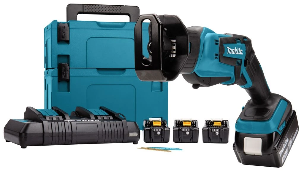 Makita DJR183PT4J 18V Li-Ion Accu Reciprozaag Set (4x 5,0Ah) In Mbox - 13mm 2 Makita DJR183PT4J 18V Li-Ion Accu Reciprozaag Set (4x 5,0Ah) In Mbox - 13mm - Afbeelding 2