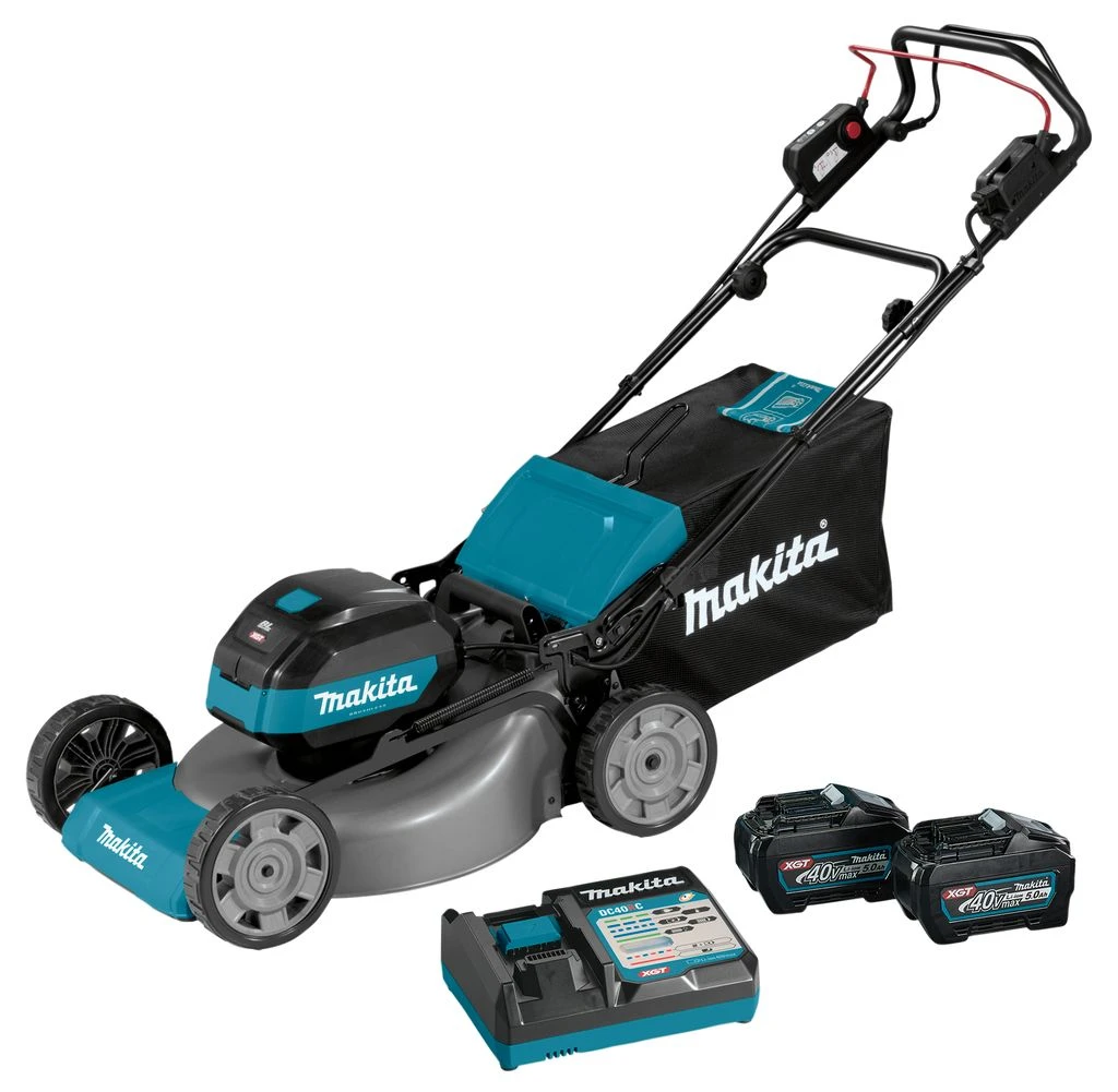 Makita LM002GT201 XGT 40 V Max Li-Ion Accu Grasmaaier Set (2x 5,0Ah) - 53cm 1 Makita LM002GT201 XGT 40 V Max Li-Ion Accu Grasmaaier Set (2x 5,0Ah) - 53cm