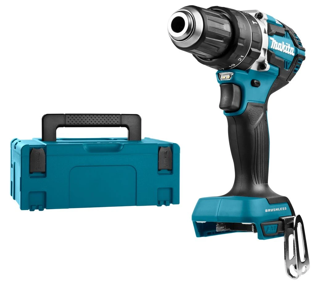Makita DHP484RTJ 18V Li-Ion Accu Klopboor-/schroefmachine Set (2x 5.0Ah Accu) In Mbox - Koolborstelloos 2 Makita DHP484RTJ 18V Li-Ion Accu Klopboor-/schroefmachine Set (2x 5.0Ah Accu) In Mbox - Koolborstelloos - Afbeelding 2