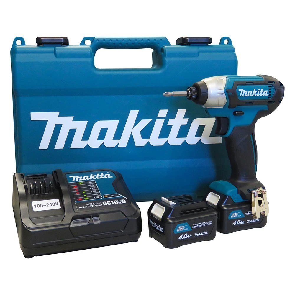 Makita TD110DSME 10.8V Li-Ion Accu Slagschroevendraaier Set (2x 4.0Ah Accu) In Koffer 1 Makita TD110DSME 10.8V Li-Ion Accu Slagschroevendraaier Set (2x 4.0Ah Accu) In Koffer