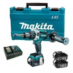 Makita DHP481RFE3 18V Li-Ion Accu Klopboor-/schroefmachine Set (3x 3.0Ah Accu) In Koffer - Koolborstelloos