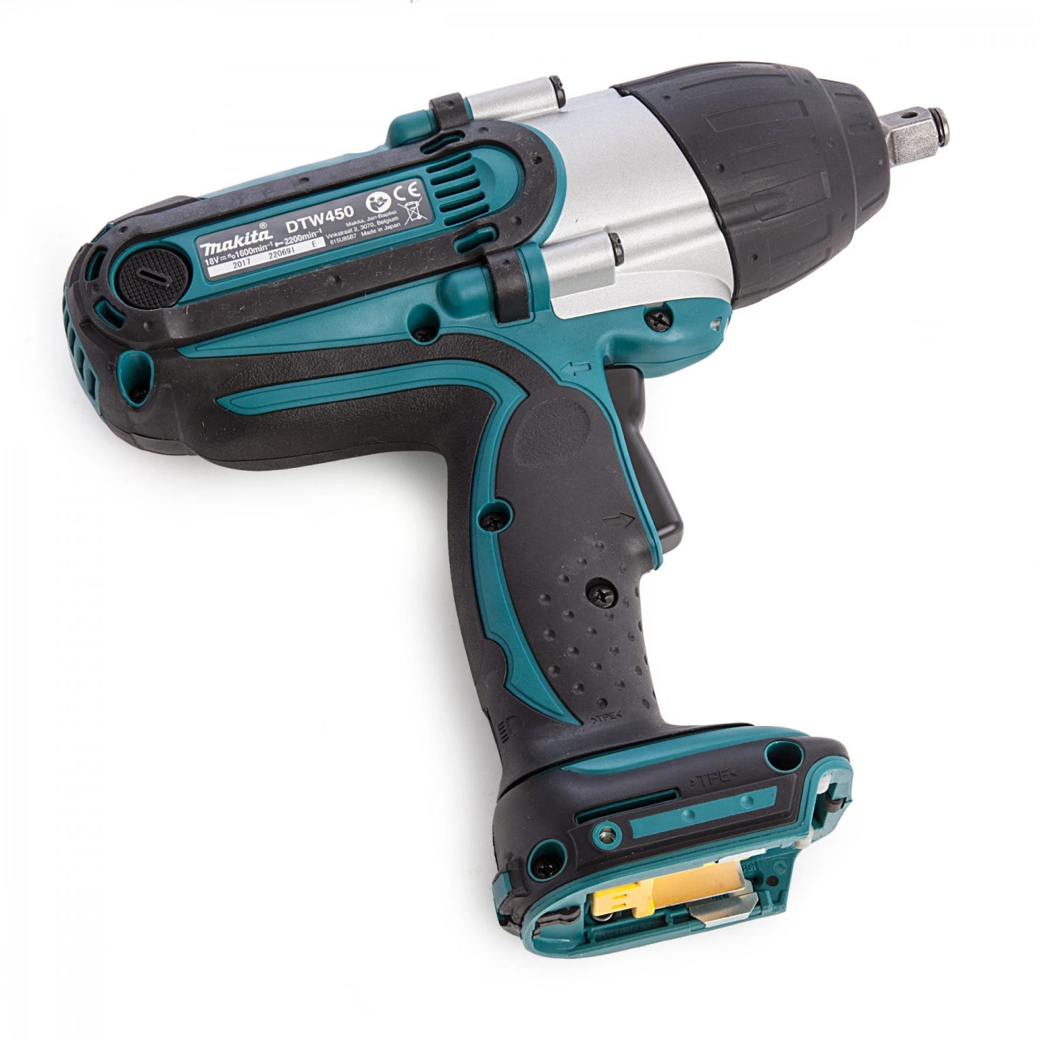 Makita DTW450Z 18V Li-Ion Accu Slagmoersleutel Body - 440Nm - 1/2" 2 Makita DTW450Z 18V Li-Ion Accu Slagmoersleutel Body - 440Nm - 1/2" - Afbeelding 2