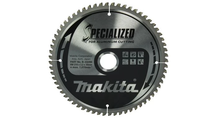 Makita B-33299 Cirkelzaagblad - Aluminium Specialized - 216x30x2,2mm - 64T 1 Makita B-33299 Cirkelzaagblad - Aluminium Specialized - 216x30x2,2mm - 64T