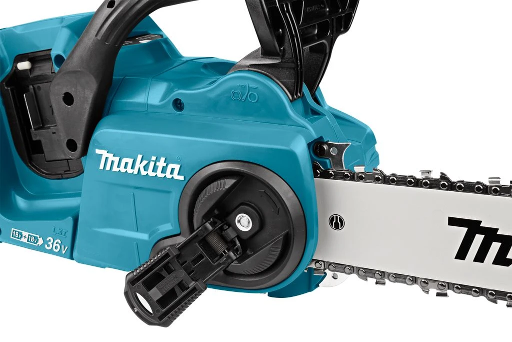 Makita DUC353PG4J 2x18V Li-Ion Accu Kettingzaag Set (4x 6,0Ah) Incl. Mbox - 35cm - Koolborstelloos 12 Makita DUC353PG4J 2x18V Li-Ion Accu Kettingzaag Set (4x 6,0Ah) Incl. Mbox - 35cm - Koolborstelloos - Afbeelding 12