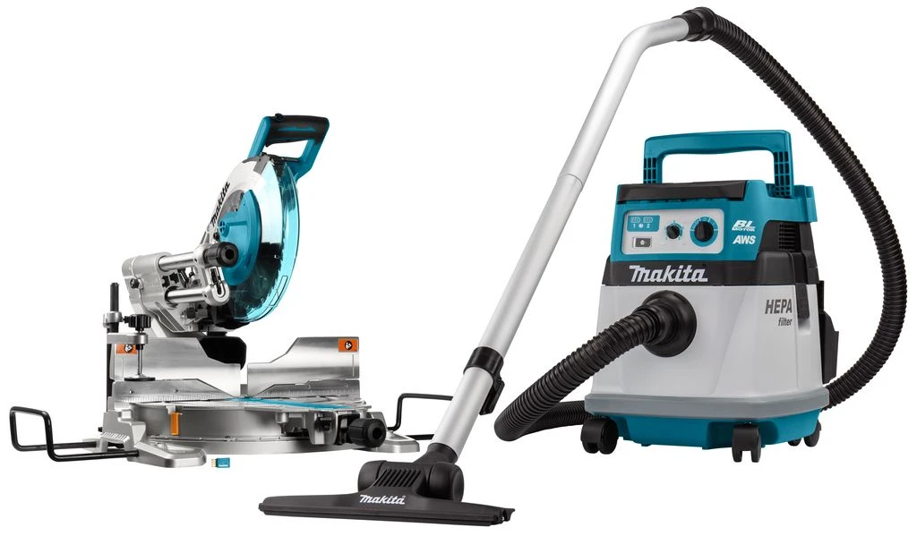 Makita DLX2379UX1 2x18V Li-Ion Accu Combiset Voor Afkorten En Stofzuigen - 260mm - Koolborstelloos 1 Makita DLX2379UX1 2x18V Li-Ion Accu Combiset Voor Afkorten En Stofzuigen - 260mm - Koolborstelloos